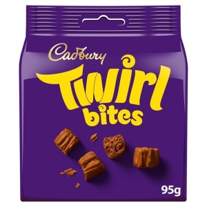 Cadbury Twirl Bites Chocolate Bag 95G (10 Pack)