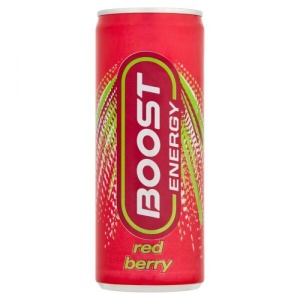 Boost Red Berry Energy Can 250Ml (24 Pack)