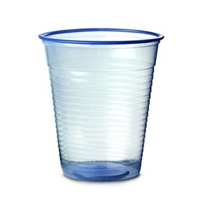 7oz Blue Water Cups (Translucide) x1000