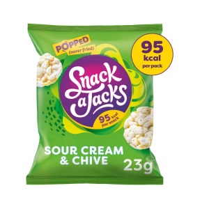 Snack A Jacks Sour Cream & Chive Rice Cakes 23G (24 Pack)