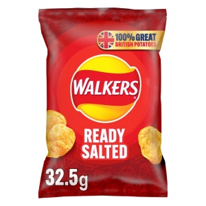 Walkers Ready Salted Crisps 32.5G (32 Pack)