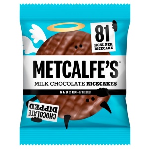Metcalfe'S Skinny Milk Chocolate Rice Cakes 34G (12 Pack)