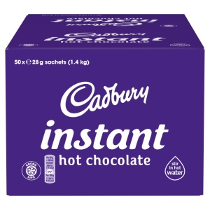 Cadbury Instant Hot Chocolate Powder Stick 28G (50 Pack)