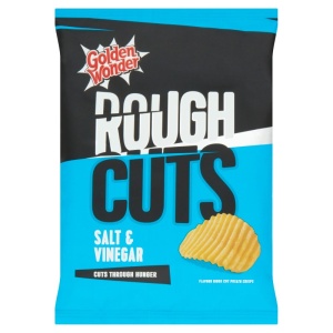Golden Wonder Rough Cut Salt & Vinegar Crisps 47.5G (36 Pack)