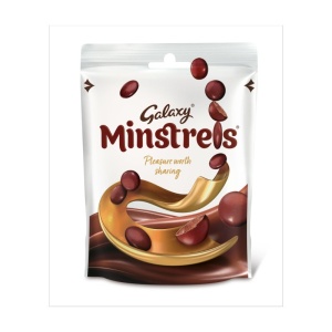Galaxy Minstrels Milk Chocolate Buttons Pouch Bag 125G (15 Pack)