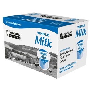 Lakeland Dairies Whole Milk Portions (Blue) 12Ml (120 Pack)