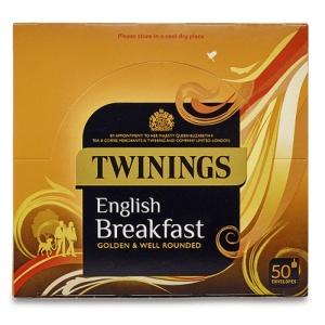 Twinings English Breakfast Tea Envelope Tea Bags X 50 (6 Pack)