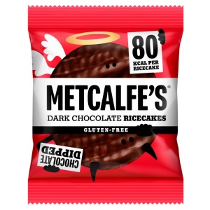 Metcalfe'S Skinny Dark Chocolate Rice Cakes 34G (12 Pack)